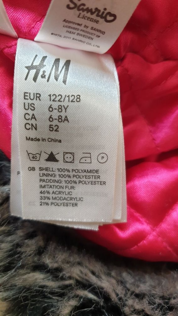 Czapka zimowe H&M hello kitty 122/128