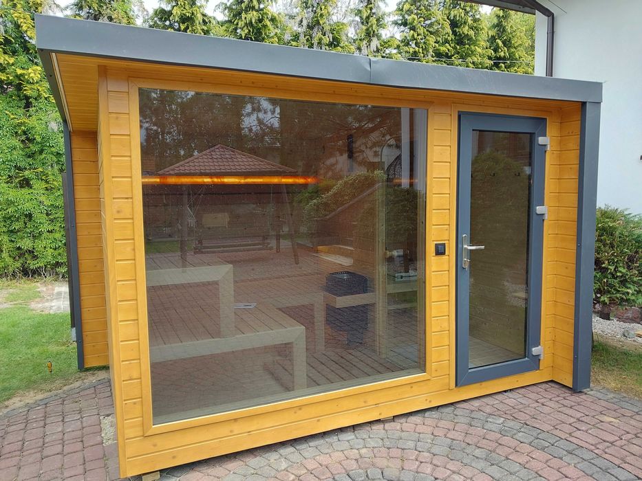 Sauna Ogrodowa z Przedsionkiem 3,5 m x 2,2 m