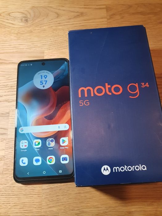 Motorola G34 5G 4/128GB Ocean Green - idealna - gwarancja od firmy