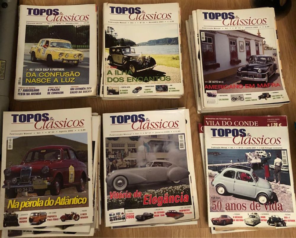 Revistas “Topo Classic” Antigas