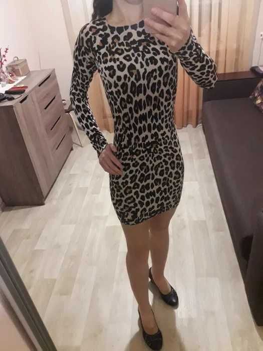 Нова! Натуральна Сукня Леопардова 42-44 Бавовна | Платье на подарок