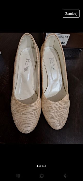 Buty ślubne r.38