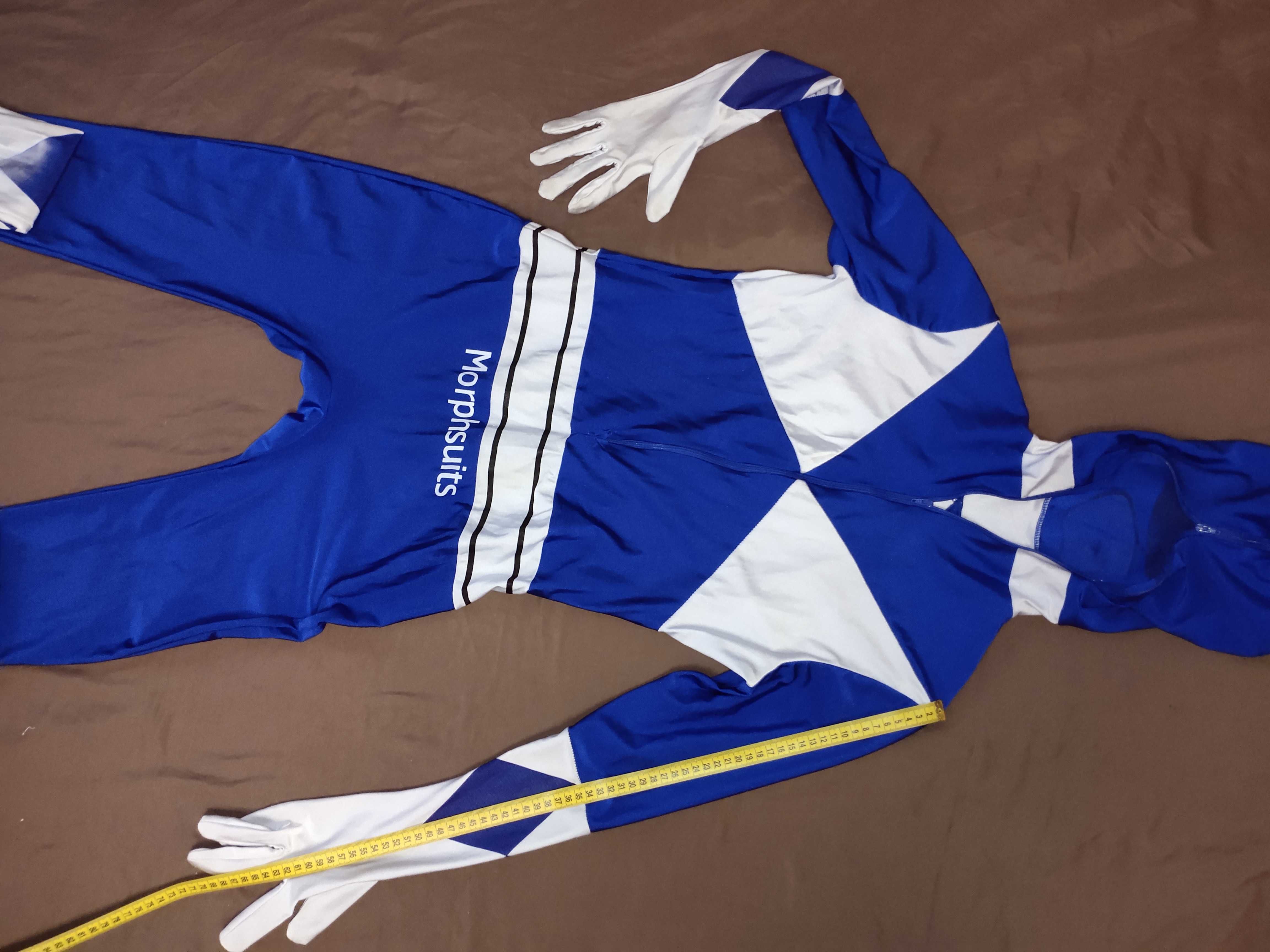 Мужской костюм Power Rangers для взрослых Morphsuits, синий, M