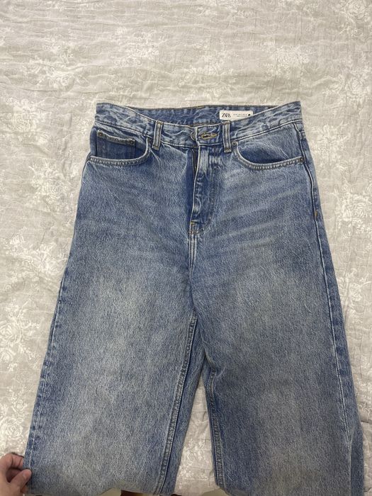 Джинсы zara wide-leg