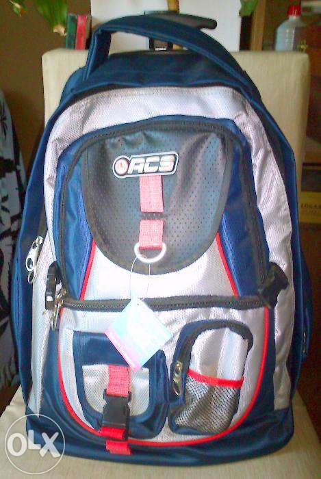 Mochila nova ACS versátil com trolley e alças