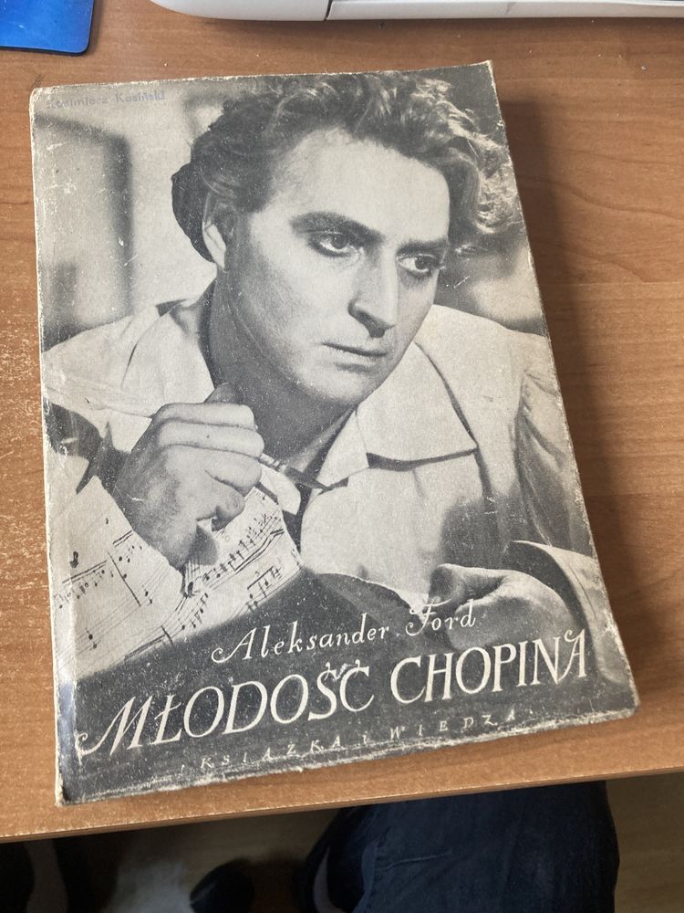Książka pt,,Młodość Chopina”1952rok