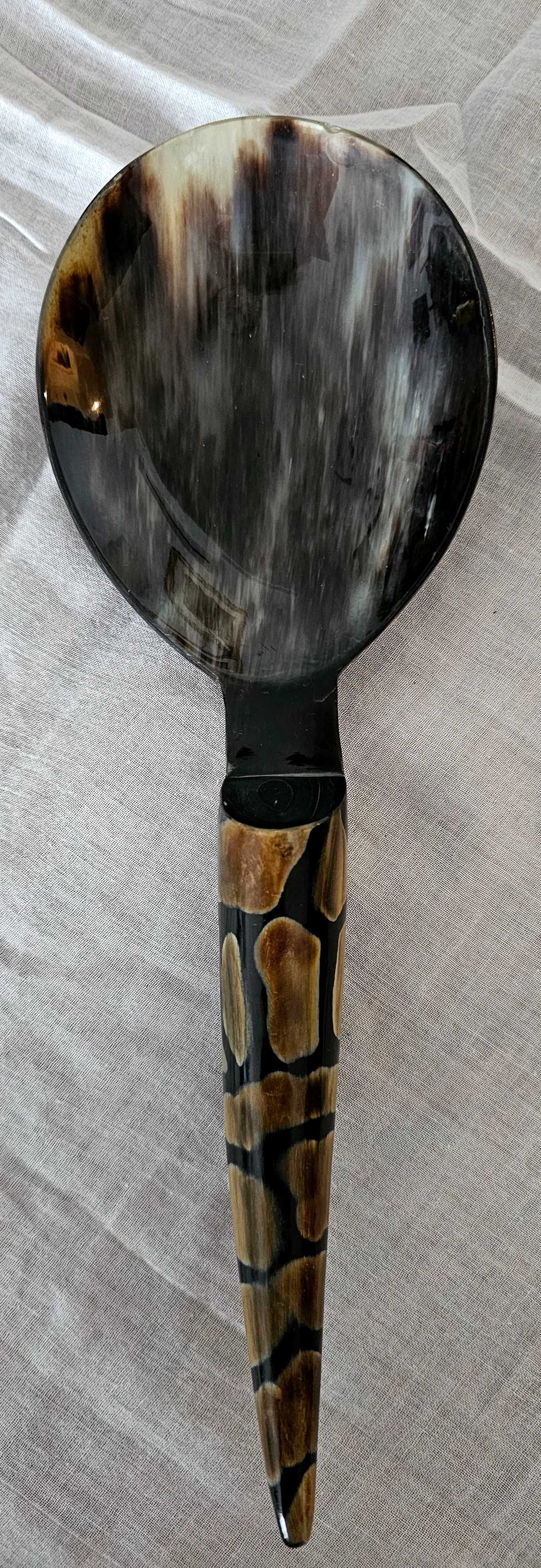 Colher de servir em corno 31cm (nova)