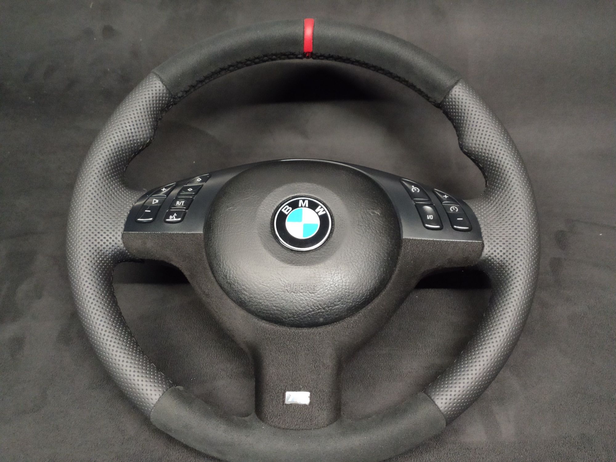 Руль M-Tech BMW шкіра з алькантарою на e46, e39, e53. Спорт руль