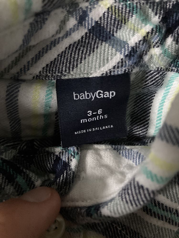 Koszulobody koszula body baby gap 3-6
