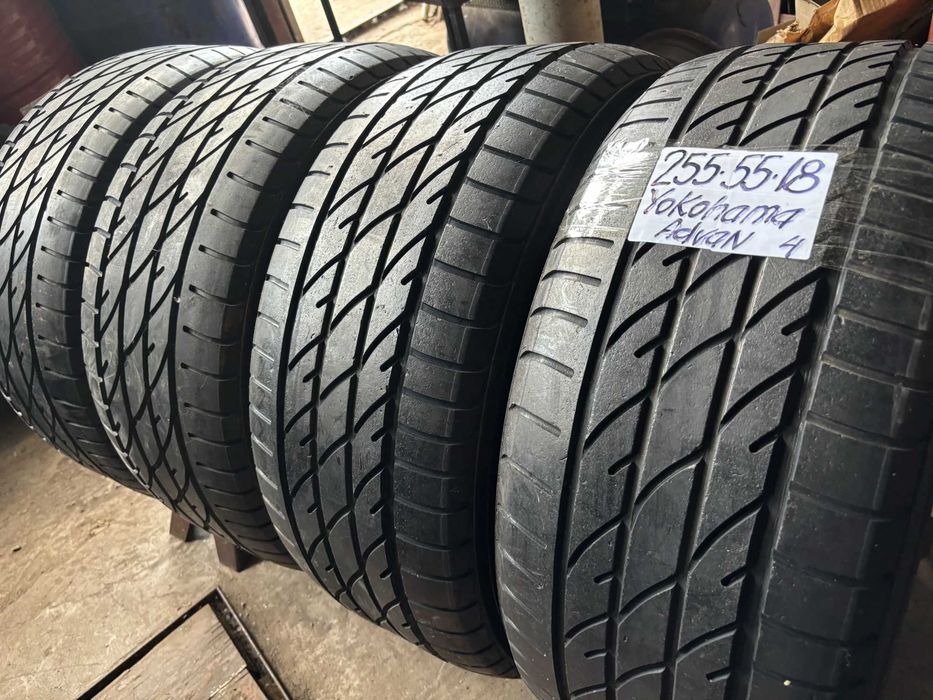 255-55-R18 YOKOHAMA ADVAN SPORT летняя резина 4штуки JAPAN 2022