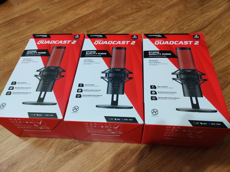 HyperX Quadcast 2 Микрофон Новый Запечатанный Оригинал
