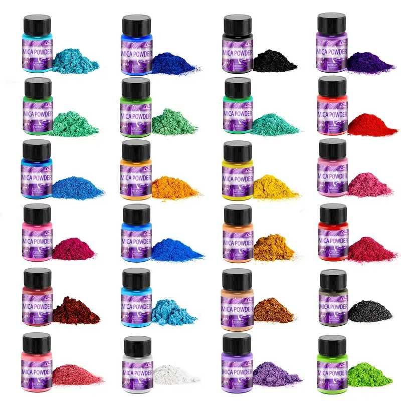 Barwnik Pigment Mica Mika proszek Zestaw do żywicy, mydła, świec DIY