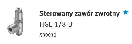 FESTO HGL 1/8 M5 elektrozawór 5/3 3/2 zawór dł. zwrotny