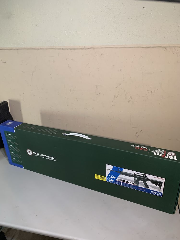 Arma/Réplica Airsoft AEG - CM16 /M4A1 G&G NOVA EM CAIXA + ACESSÓRIOS +