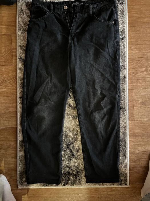 Джинси мом чорні