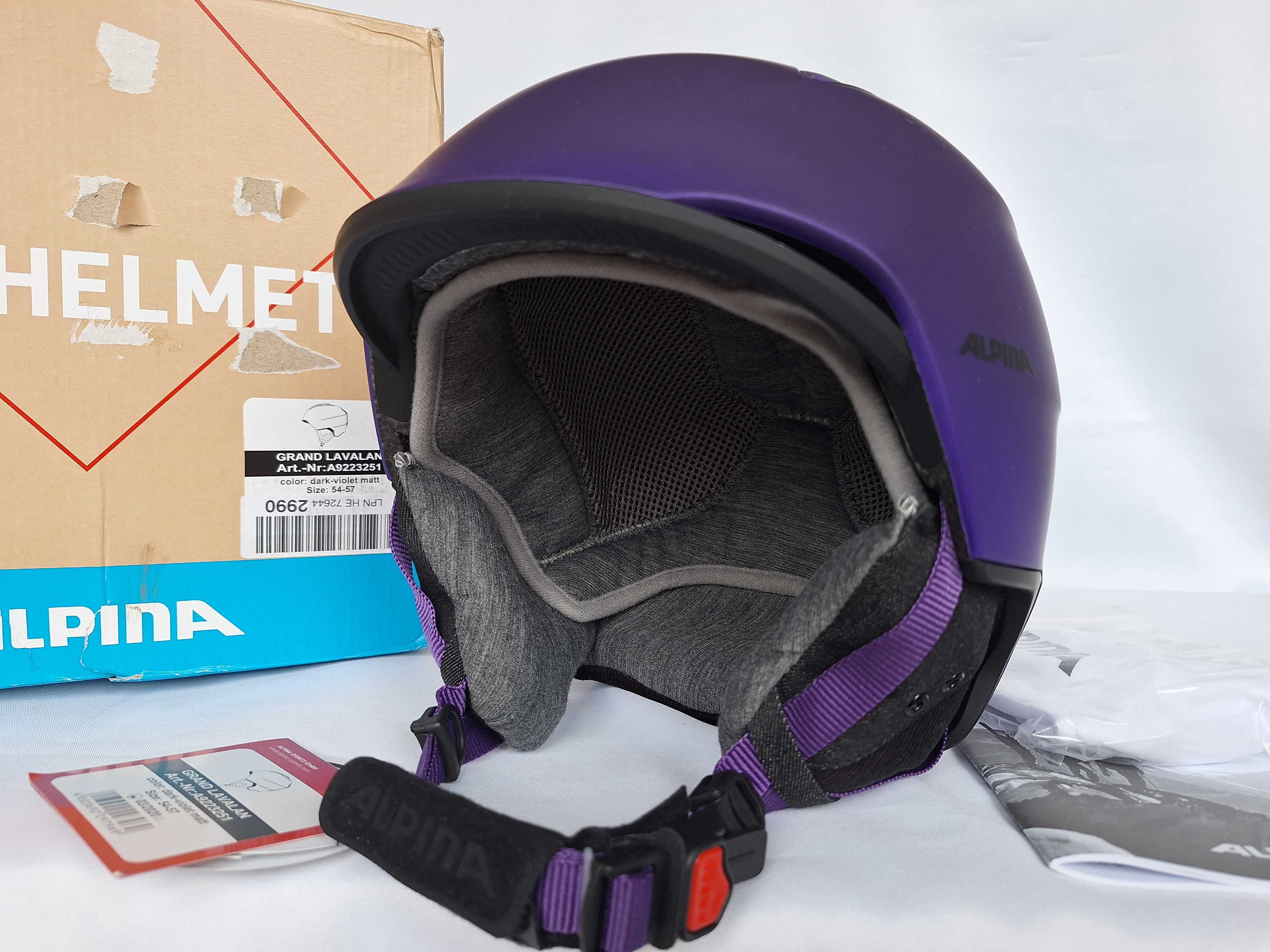 Kask narciarski Alpina Grand Lavalan All Mountain Violet M 54-57cm