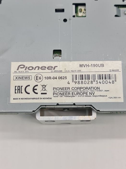 Auto rádio digital PIONEER MVH190UB