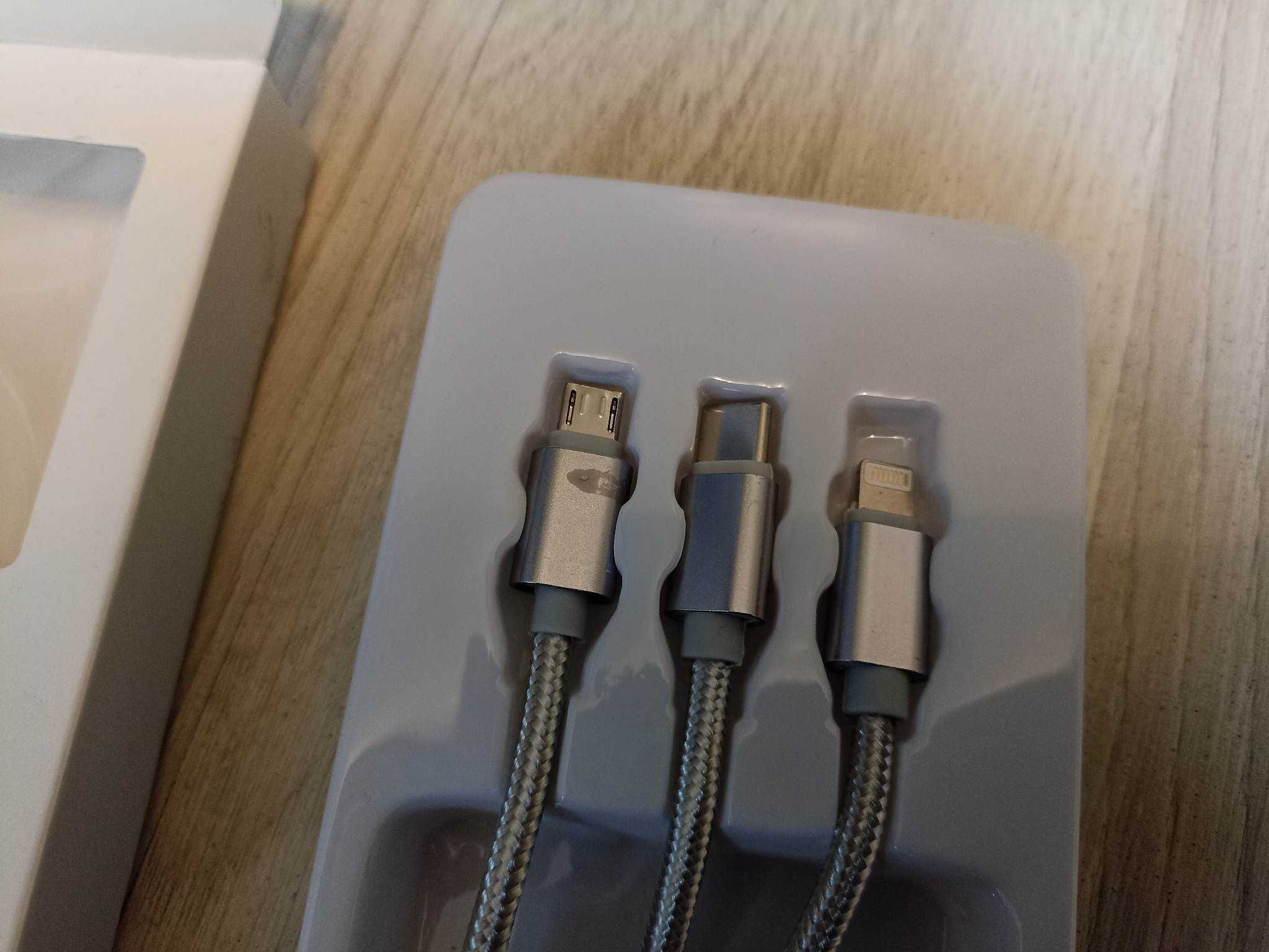 Adapter USB z trzema końcówkami