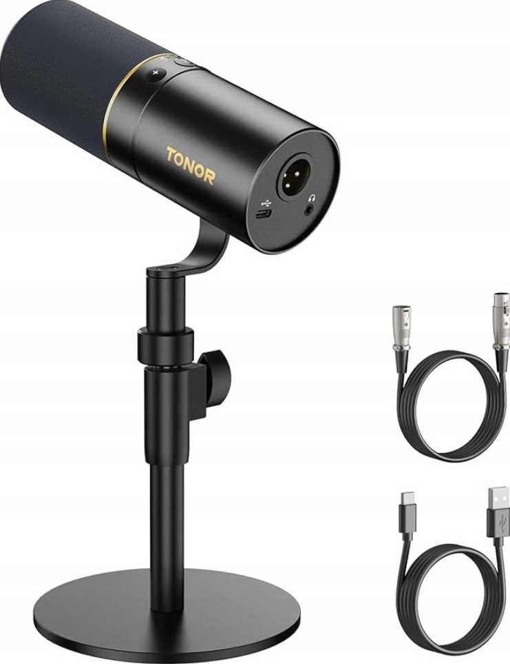 Mikrofon USB XLR TONOR TD520 do streamingu podcastów nagrań PRO