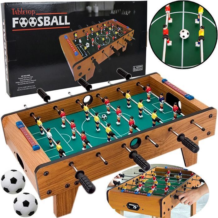 Piłkarzyki Stołowe Duże Drewniane Piłka Nożna Stół