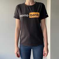 Чорна жіноча футболка Монобанк Monobank розмір S