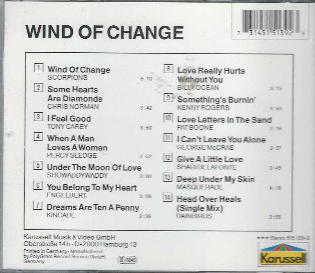 CD VA - Wind Of Change (1991) (Scorpions,Ch.Norman,Showaddywaddy)