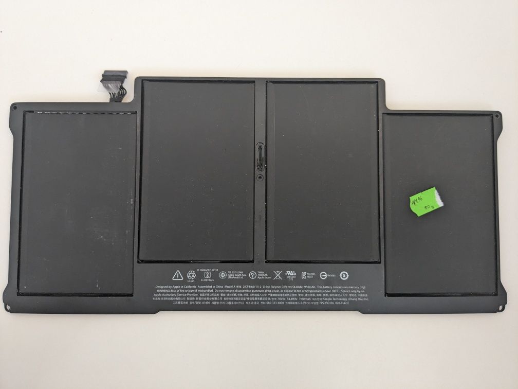 Батарея Аккмулятор A1496 A1405 для Macbook Air 13″ A1369 A1466
Батаре