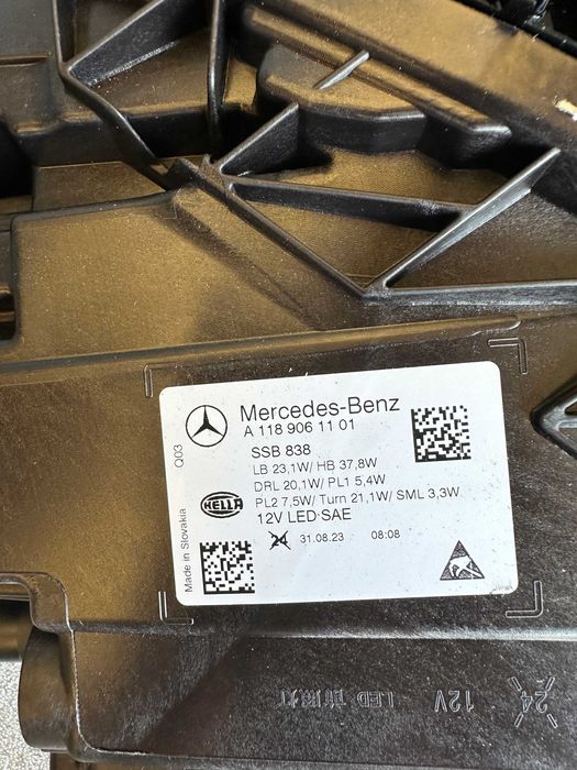 Mercedes CLA W118 X118 Фара права ліва Led high perfomance USA Рестайл