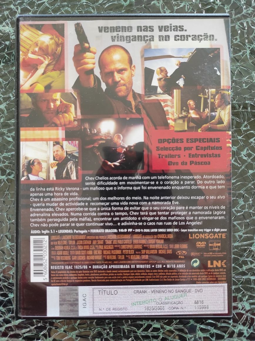 Dvd Crank Veneno no sangue Jason Statham