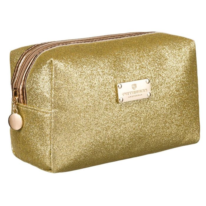 elegancka kosmetyczka do torebki na suwak - peterson