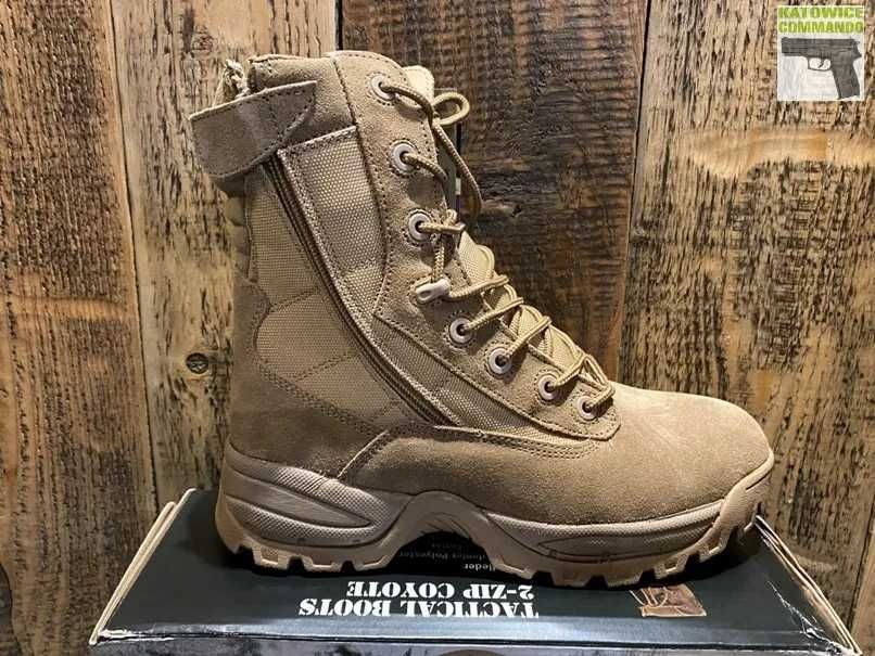 Buty Taktyczne MIL-TEC Skórzane Dwa Zamki coyote roz 44