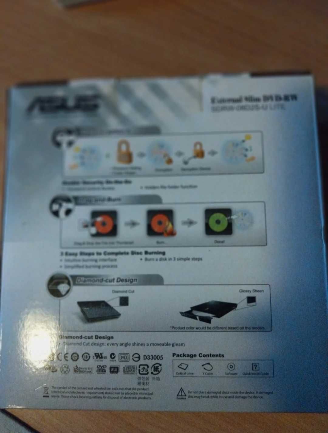 Nowy naped/odtwarzacz plyt DVD-RW Asus