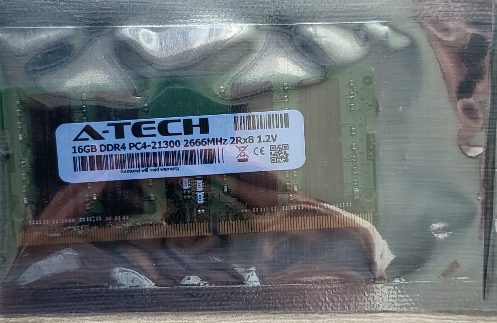 Оперативна пам'ять A-Tech 16GB DDR4-2666 (PC4-21300) SODIMM 2Rx8 (AT16
