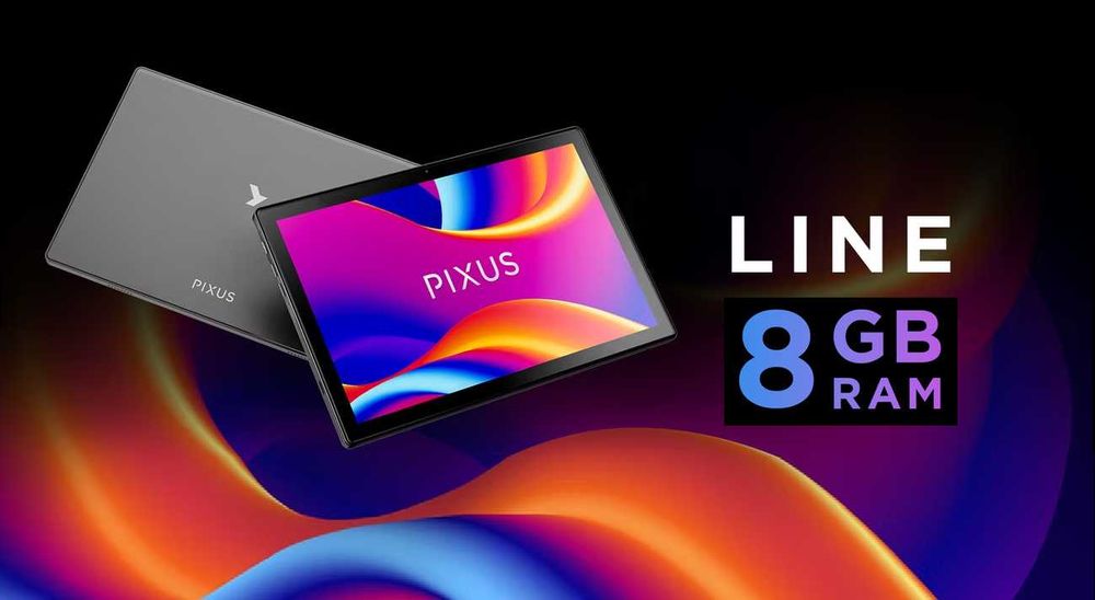 Планшет Pixus Line 10,1 HD IPS 8/128GB Wi-Fi + 4G LTE 6600 mAh графіт