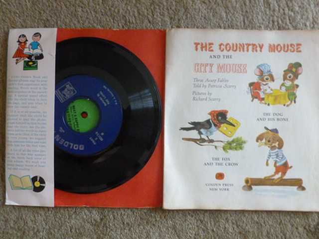 Little Golden Book and Golden Record-Country Mouse and the City Mouse