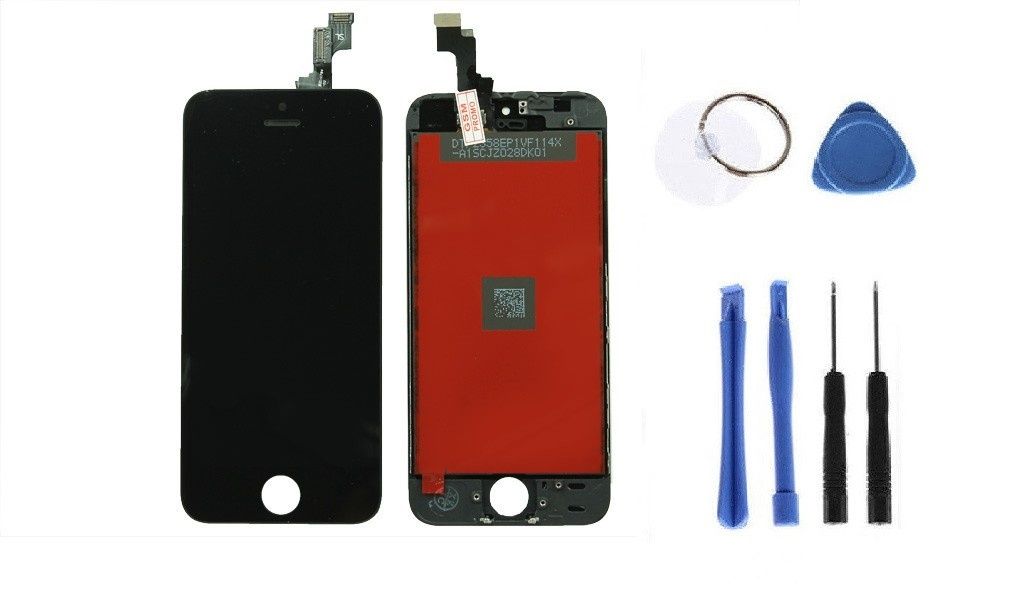 Дисплей iPhone 5s Black + рамка Модуль SE Айфон 5 ес Тачскрин Сенсор