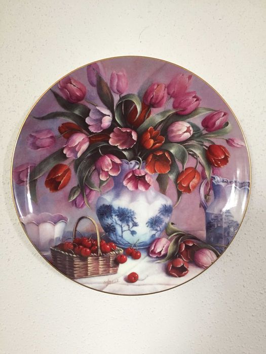 Coleção de seis pratos decorativos Wedgwood