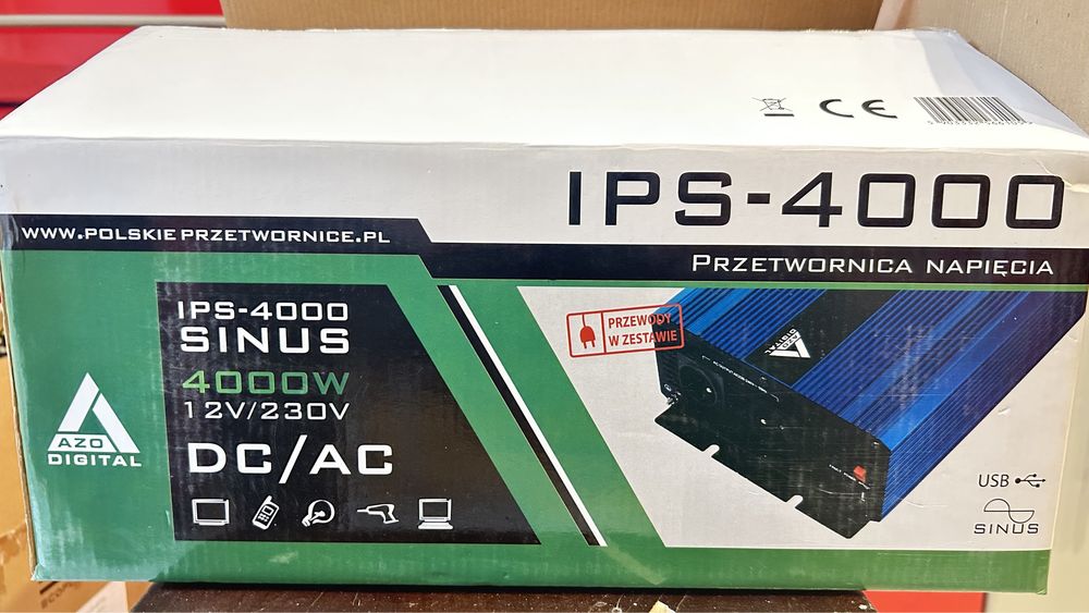 Інвертор AZO IPS-4000S 12V / 230V 4000W Чистий синус