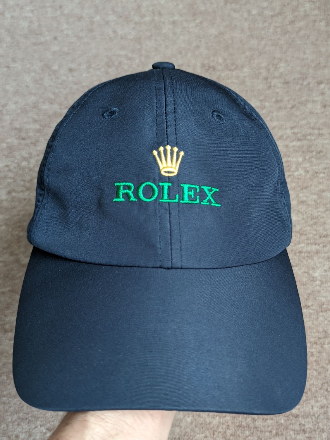 Оригинальная Бейсболка Rolex Dark Blue Microfiber Кепка Rolex