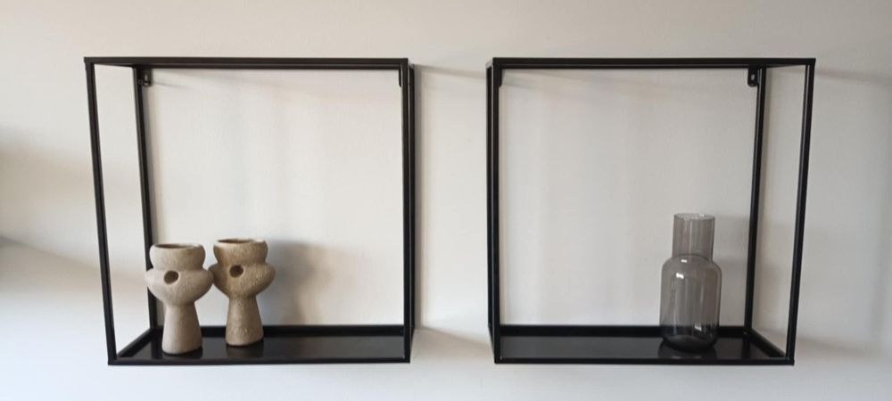 2 półki stalowe 45x45x15