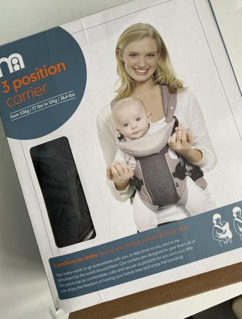 Рюкзак-переноска для грудных детей Mothercare
От 3,5кг до
