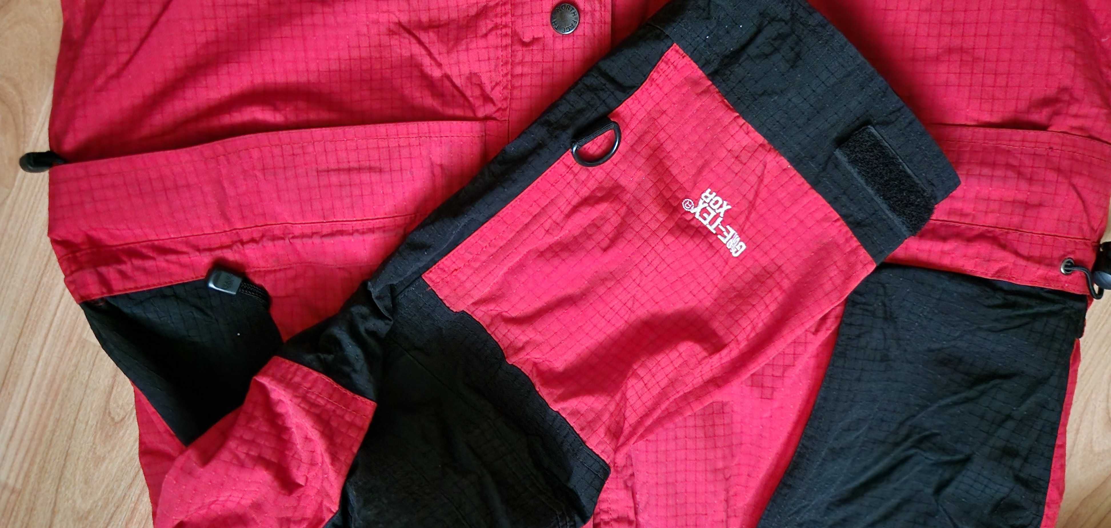 Czerwono czarna kurtka męska waterproof The North Face S gore-tex