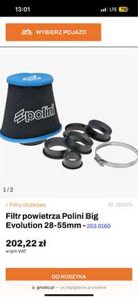 Filtr powietrza Polini Big Evolution