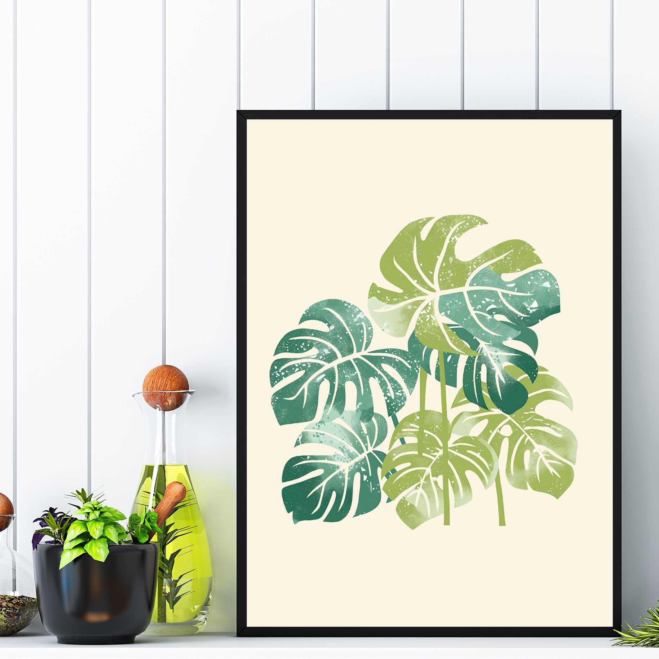monstera plakat do pokoju, obraz monstera, plakat, kwiat monstera