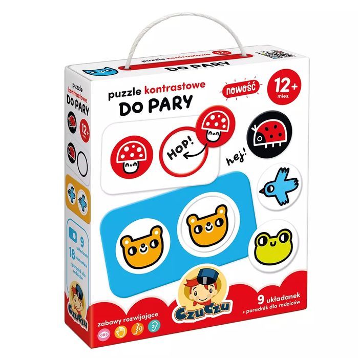 CzuCzu Puzzle kontrastowe Do pary. Bright Junior Media
