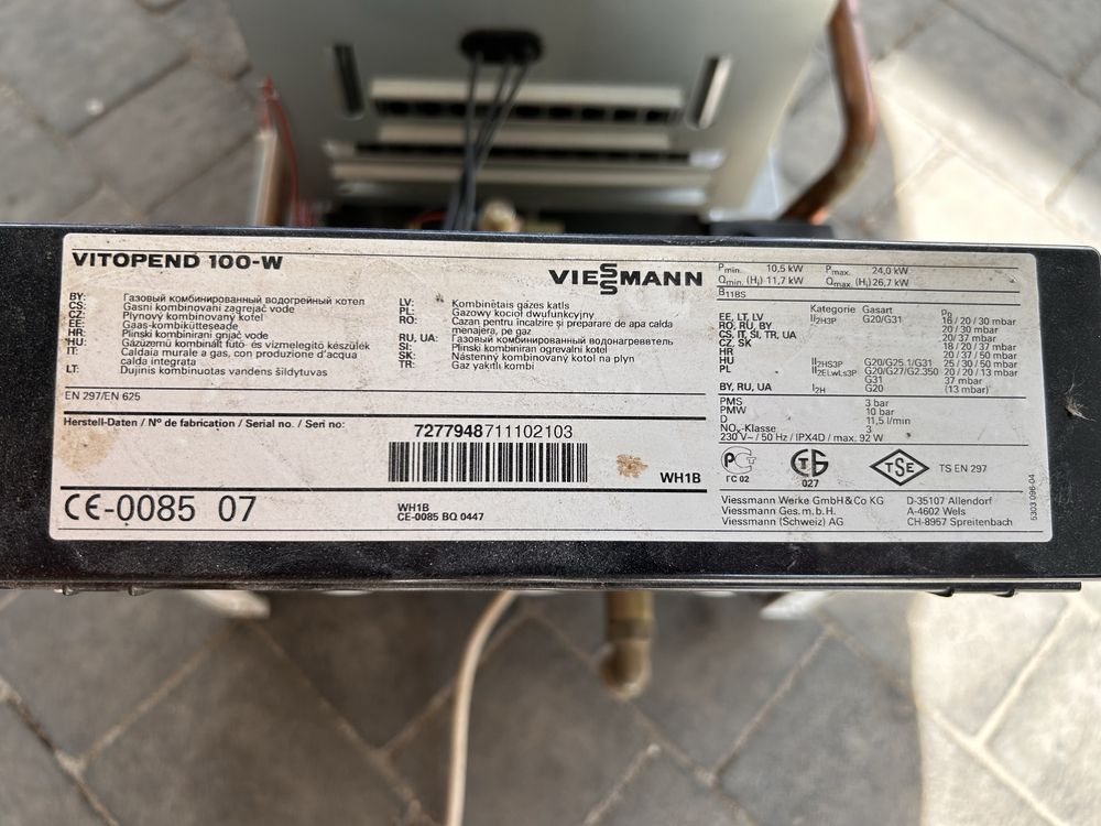 Kocioł dwufunkcyjny Viessmann Vitopend 100W