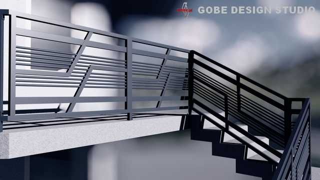 Balustradna na balkon schody okno francuskie