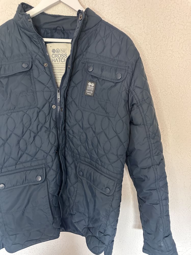 Kurtka Męska Jesienna Fit Casual Look Pikowana Retro Streetwear
