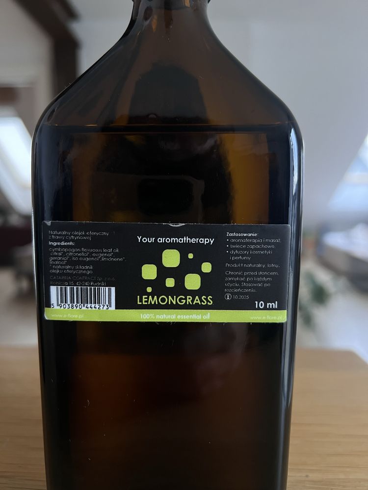 Olejek eteryczny trawa cytrynowa 500 ml do swiec