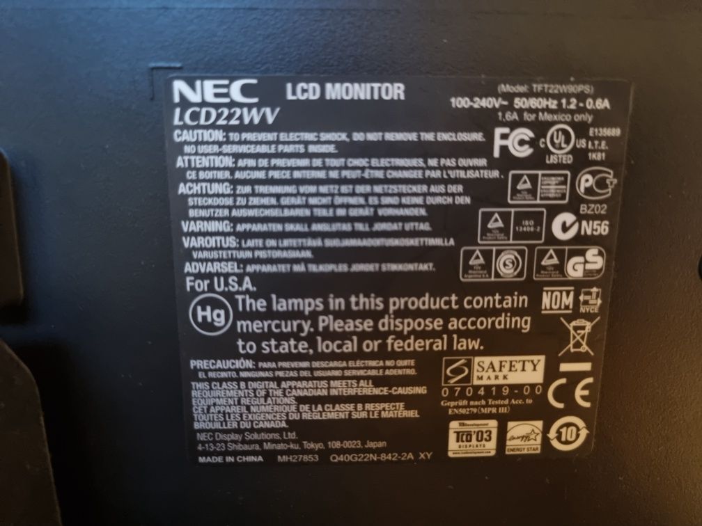 Monitor Nec 21 cali